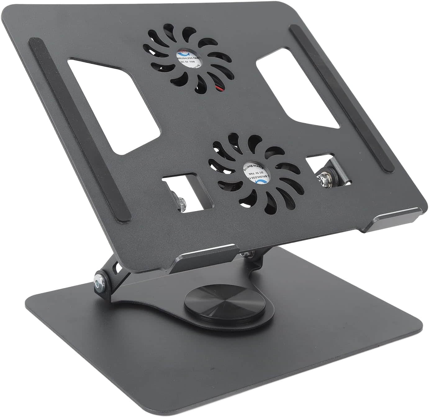 Aluminum Rotatable Laptop Stand With Cooling Fans